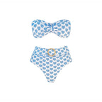 Heart Printing Bow One Piece Swimsuit Women Bella Mia