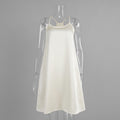 Simple Strap Dress Spring Sexy I Shaped Satin Strap Short Dress