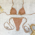 Three Point Bikini Trousers Sexy Strap Backless Split Swimsuit Women Bikini Bella Mia