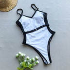 One Piece Swimsuit for Women Bikini Lady Sexy Stitching Swimwear Bikini Women Bella Mia