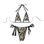 Swimwear Women Lace up Halterneck Split Bikini Three Point Sexy Beach Swimsuit Bella Mia