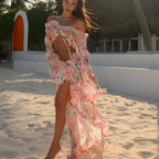 Sexy Floral Lace up Beach Skirt Set Arrival Lace Dress Bella Mia