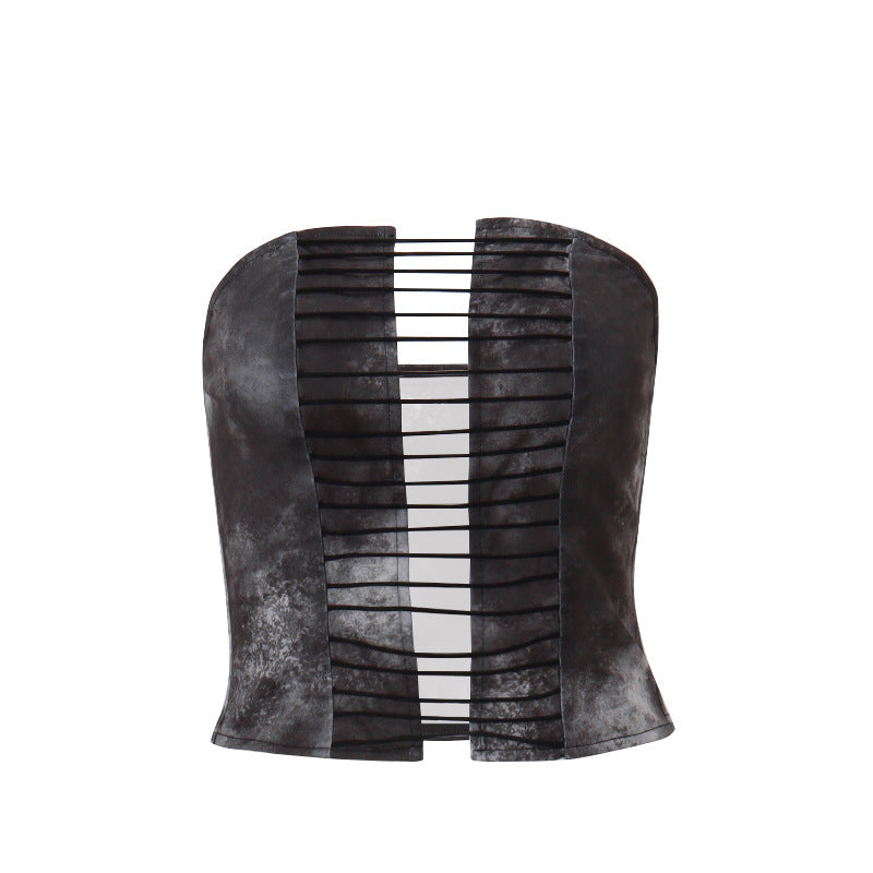 Summer Women Sexy Cutout Adult Lady like Woman Sexy off Shoulder Retro Tube Top Vest Bella Mia