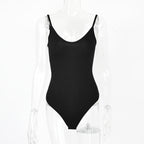 Sexy Tight T Shaped Bottoming Women Clothing Summer Backless V neck Strap Bodysuit Bodysuit Bella Mia