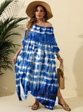 Women Dress Women Clothes Random Printed Loose Blouse Beach Vacation Split Dress Bella Mia