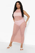 Sleeveless Knitted Maxi Dress Holiday Casual Beach Bikini Cover 3 Colors Bella Mia