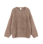 Color Imitation Marten round Neck Sweater Women Wind Soft Knitted Basic Bella Mia