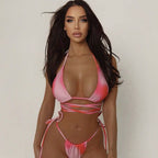 Split Swimsuit Sexy Backless Lace up Bikini Bella Mia