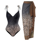 Conservative Covering Belly Thin Backless Sexy Skirt Swimsuit Women Chiffon Beach Dress Bella Mia