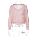 Women Clothing Summer Niche Design See through Anti Blouse Waist Controlled Long Sleeves Top Women Bella Mia