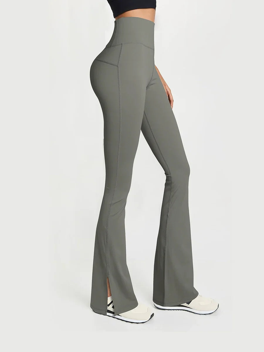 High Waist Flared Yoga Pants Luxlife Brands