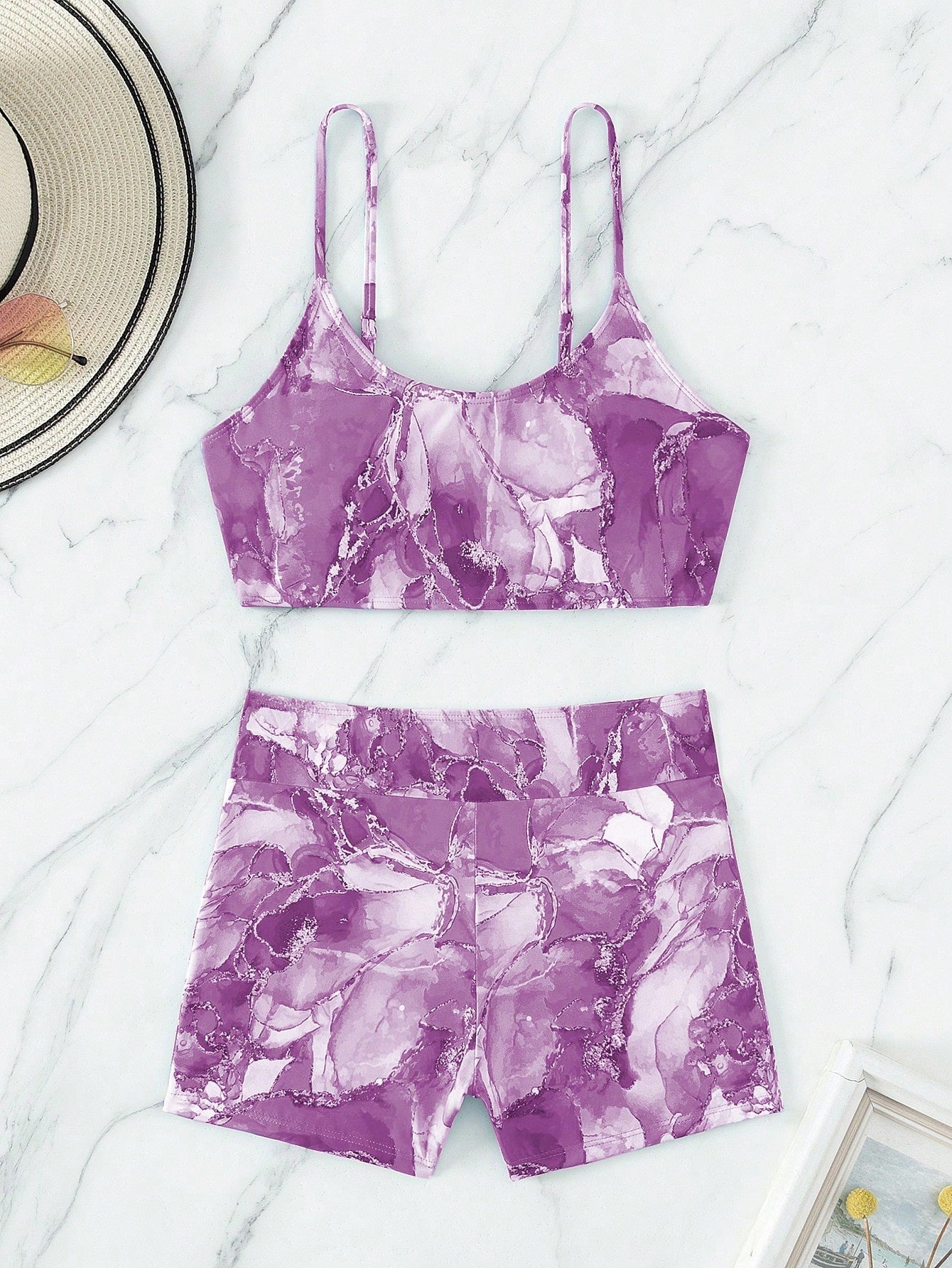 Swimsuit Women Tie Dyed Split Two Piece Set Printed Bikini Swimsuit Bella Mia
