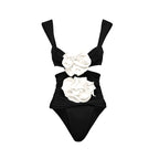 Handmade Floral One Piece Swimsuit Women Beach Vacation Suit Skirt Swimsuit Bella Mia