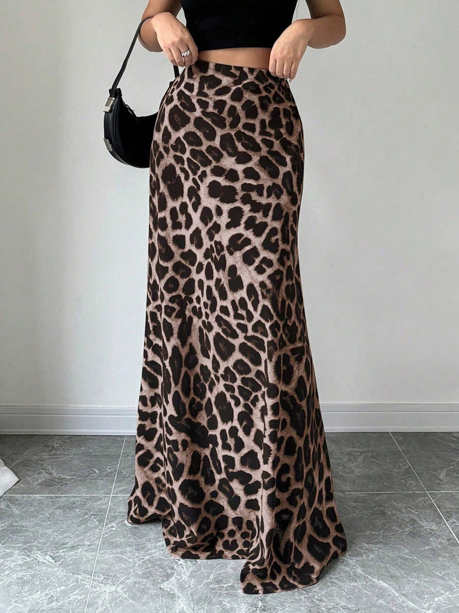 Women Clothing Satin Satin Dress Skirt Women Summer Artificial Silk Long Skirt High Sense Bella Mia
