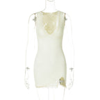 Women Clothing Summer Sexy V Neck Lace Split Hip Dress Women Bella Mia