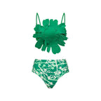 Split Bikini Three Dimensional Floral Heavy Industry Slimming Swimsuit Women Bella Mia