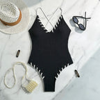 Black Eye Rope Color Matching Sexy Siamese Sling Swimwear Bella Mia