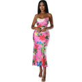 Summer Sleeveless Printed Backless Dress High-Grade Women Clothing Bella Mia