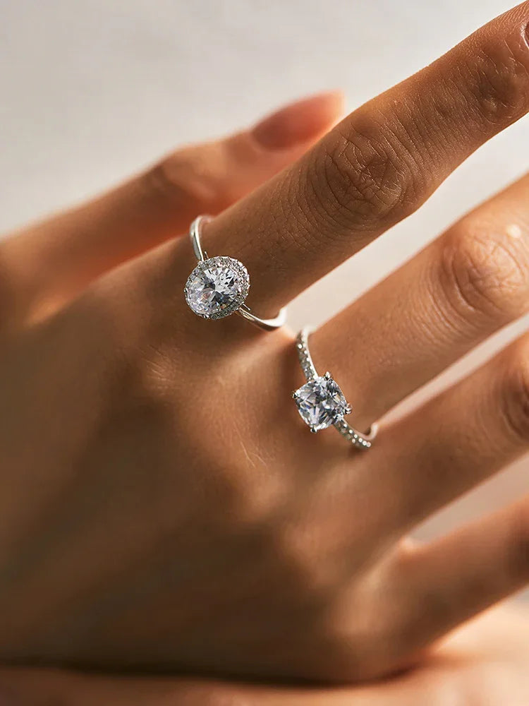 Modian Sterling Silver Luxury Super Shiny Female Zircon