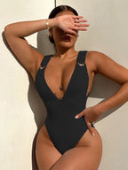 One Piece Swimsuit Women Sexy Solid Color Bikini Swimsuit Bella Mia