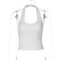 Women Clothing Summer Sexy Backless Slim Fit Outdoor All Matching Small Vest Women Bella Mia