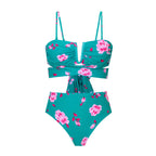 Split Three Piece Sexy Bikini Swimsuit for Women Chiffon Dress Swimsuit Outfit Bella Mia