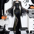 Autumn Elegant Lace Batwing Sleeve Irregular Asymmetric Overhaul Waistcoat Top Women Bella Mia