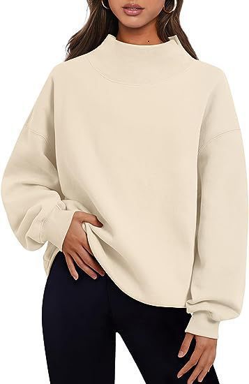 Women Autumn Winter Casual Fleece Shirt Women Thick Half Turtleneck Loose Sweatshirts Bella Mia