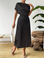 Women Clothing Trendy Summer Satin Satin Women Summer Dress Tight Jumpsuit Long Dress Bella Mia