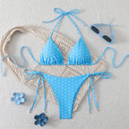 Swimwear Women Split Tight Dot Sexy Bikini Triangle Printed Swimsuit Bella Mia
