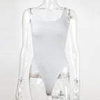 Summer Women Clothing Simple Sleeveless Top Backless Tight Vest Bodysuit Bella Mia