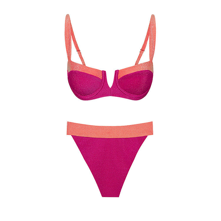 Women Summer Push up Bikini Sexy High Waist Bikini Split Swimsuit Set Chiffon Dress Bella Mia