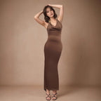 V neck Elegant Halter Dress Women Summer High Grade Sexy Sheath Dress Bella Mia