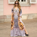 Rayon Positioning Printing Beach Cover up Loose Vacation Dress Beach Cover Up Colors Bella Mia