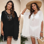Seaside Beach Skirt Women Clothing Hand Crocheting Stitching Tassel Sexy Loose Beach Cover Up Bella Mia