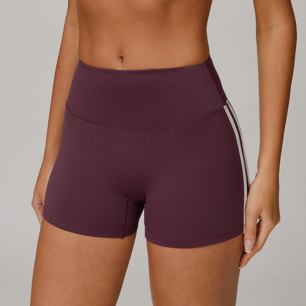 Nude Feel High Waist Yoga Shorts Peach Skinny Hip Raise Shorts Women Outer Wear Exercise Workout Pants Bella Mia
