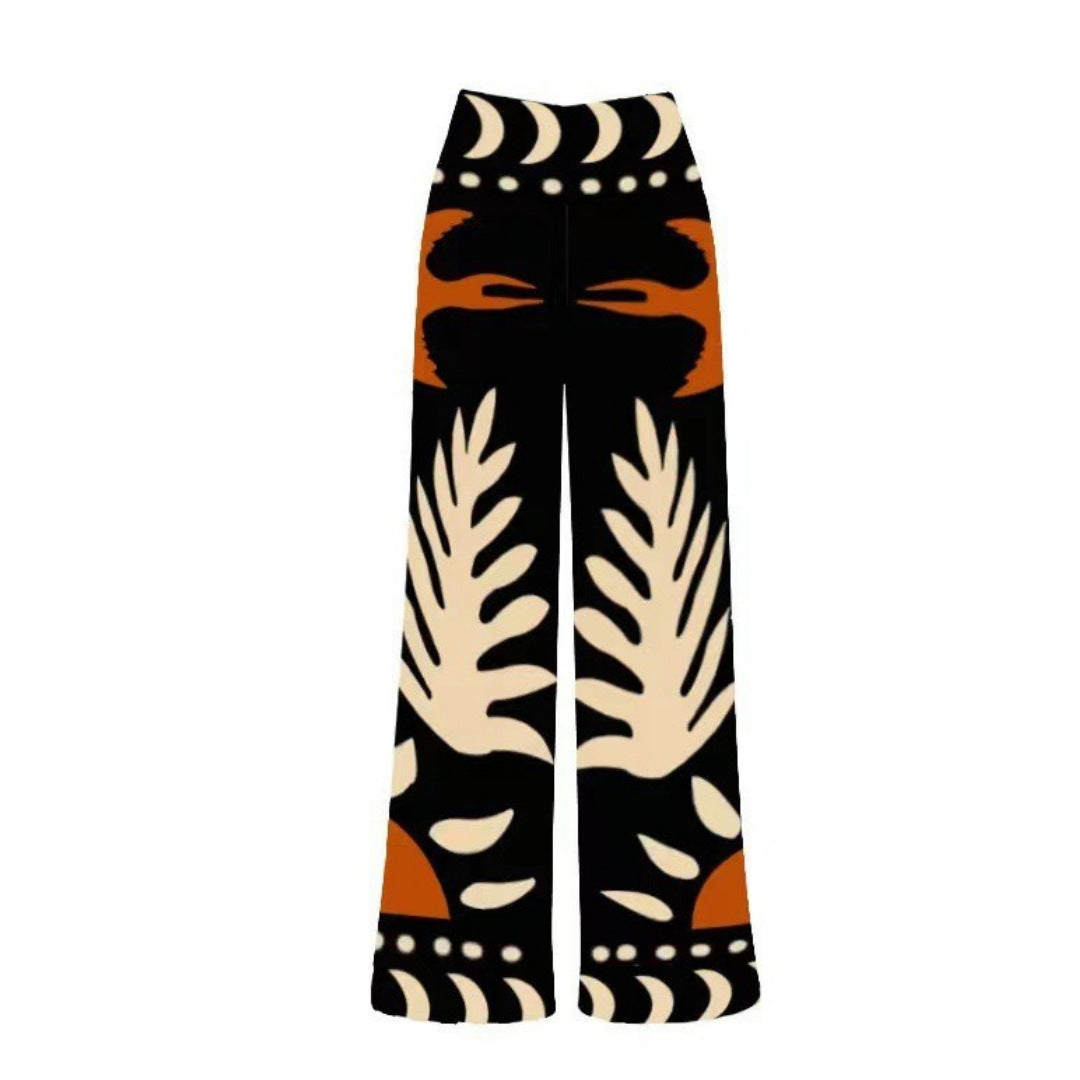 Lonkey Swimwear Retro Printed Mesh Trousers Conservative Swimwear Bikini Bella Mia