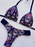Braid Rope Print Bikini Swimsuit Beach Sexy Women Swimsuit Bella Mia