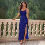 Evening Dress Women Super Popular Light Luxury Dress Niche High End Gradient Sequin Host Dress Bella Mia