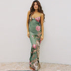 Summer Holiday Casual Slim Fit Printing Slip Dress Women Bella Mia
