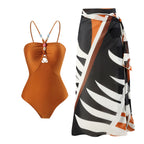 Arrival Solid Color One Piece Women Swimwear Suit French Retro Covering Belly Thin Swimming Bella Mia