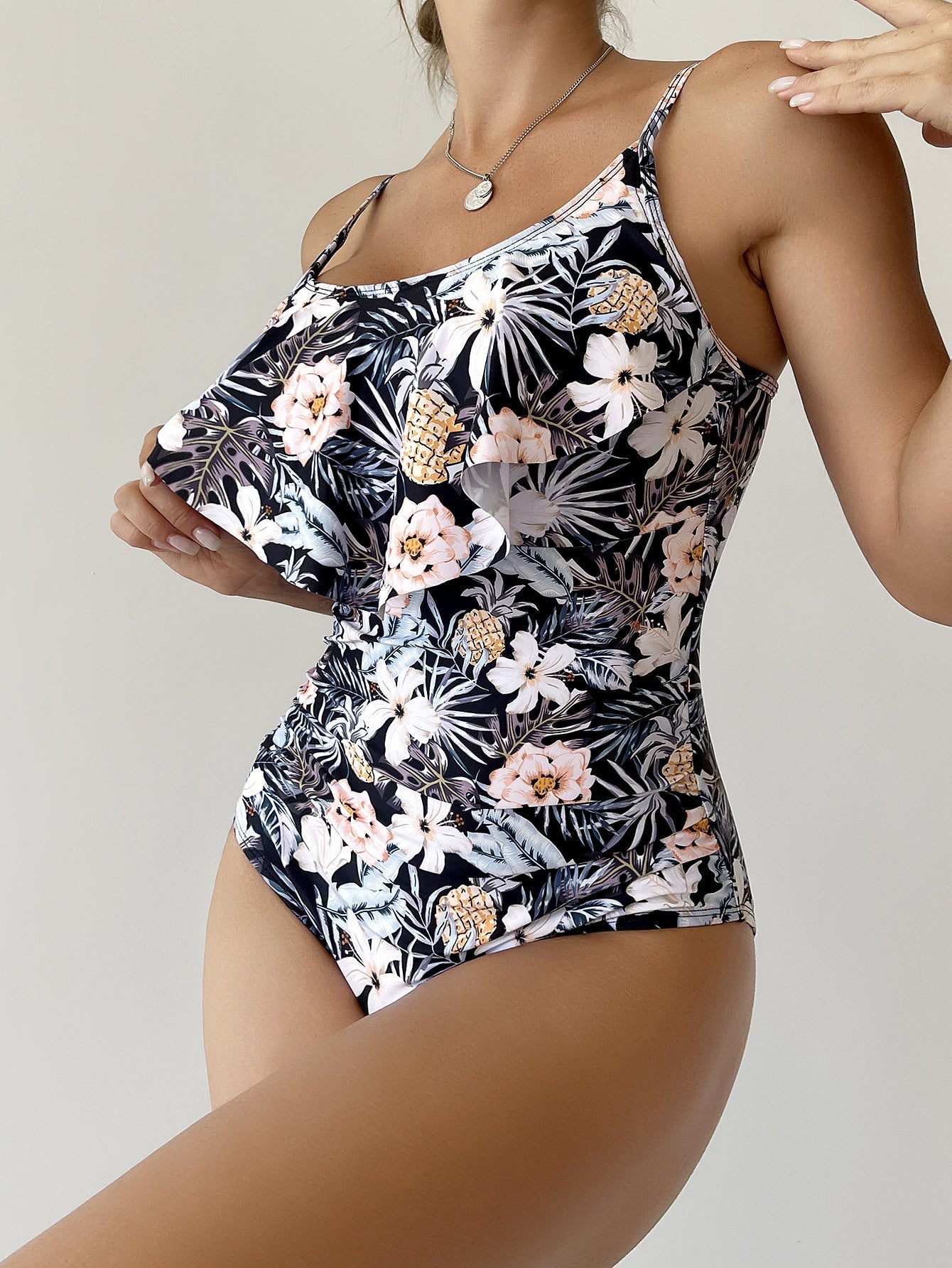 Bikini Floral Vintage Sexy Siamese Bikini Swimsuit Swimwear Women Bella Mia