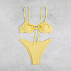Solid Color Bikini Swimsuit Sexy Lacing Swimsuit Women Bikini Bella Mia