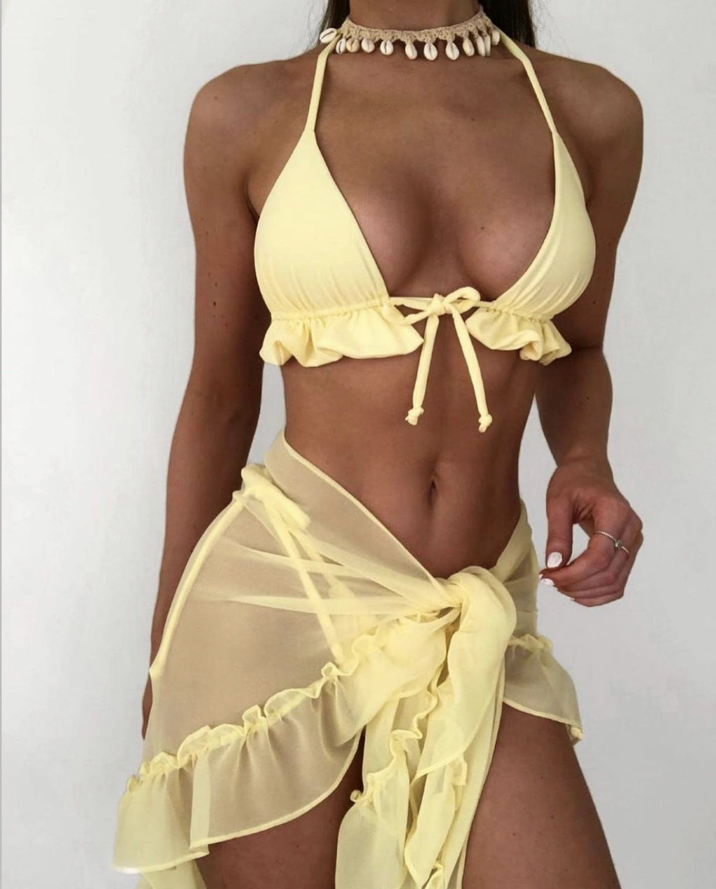 Net Skirt Hemline Pleated Swimsuit Bikini Bikini Bella Mia