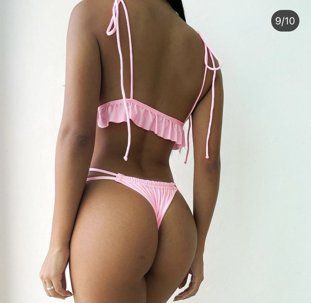 Swimsuit One-Piece Backless Sexy Solid Color Bikini Swimsuit Women Bikini Bella Mia