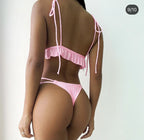 Swimsuit One-Piece Backless Sexy Solid Color Bikini Swimsuit Women Bikini Bella Mia