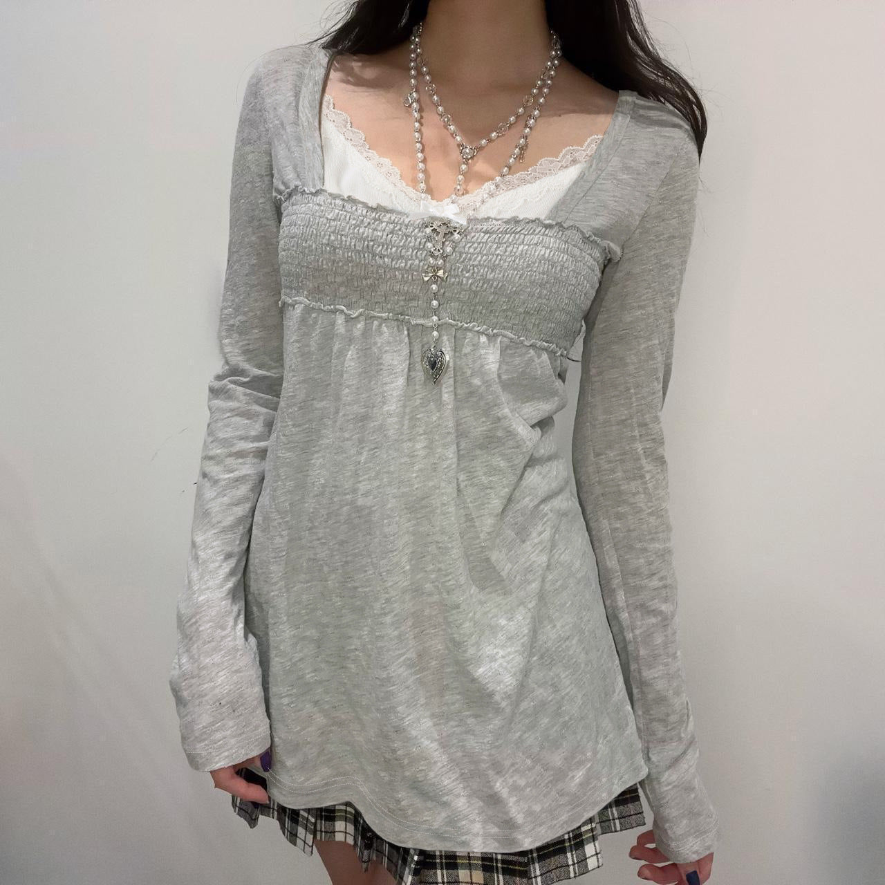 Dark Sexy Black with High Collar Long Sleeve Casual Top Short Waist Controlled Slimming Long Sleeve T shirt Women Autumn Bella Mia