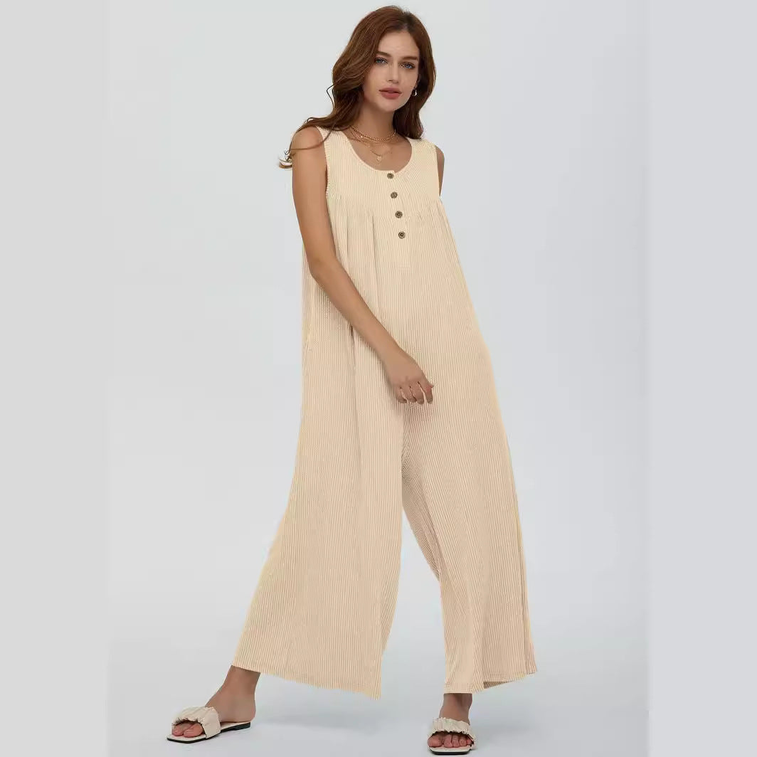 Autumn Winter Women Fresh Casual Women Pocket Jumpsuit Bella Mia