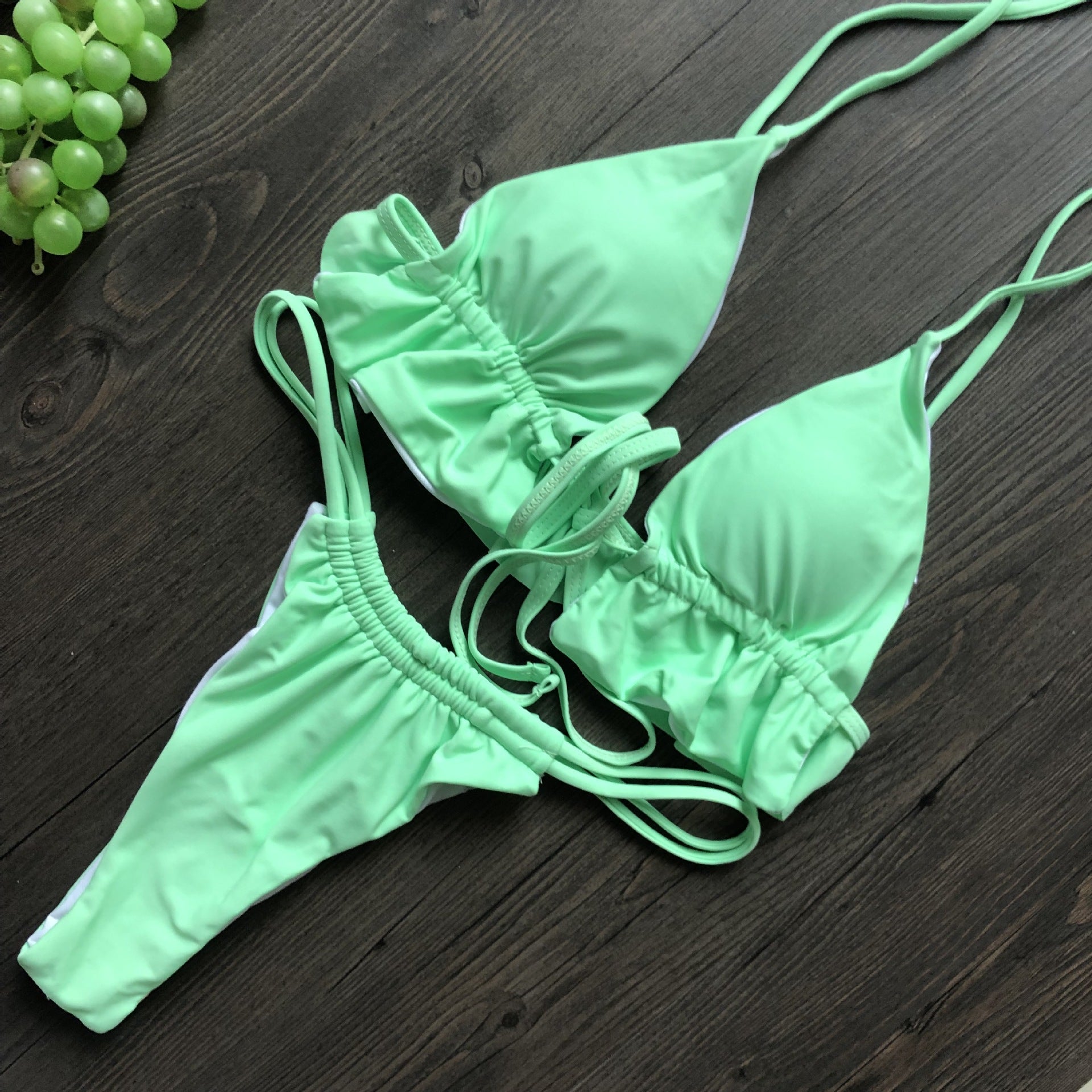 Swimsuit One-Piece Backless Sexy Solid Color Bikini Swimsuit Women Bikini Bella Mia