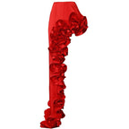 Popular Red Deep V Plunge Sexy Heavy Industry Lace One Piece Swimsuit Set for Women Bella Mia